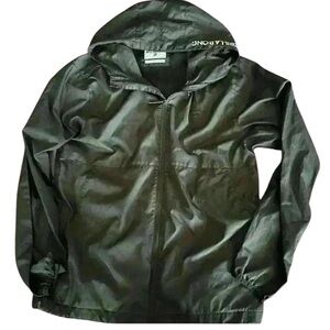 Billabong men’s  black zip up wind breaker size large
